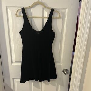 Women's Black Velvet Dress/Romper by Express